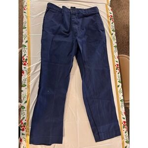 Red Kap Mens Navy Blue 100% Cotton Work Pants PC10NV3 Size 38x30